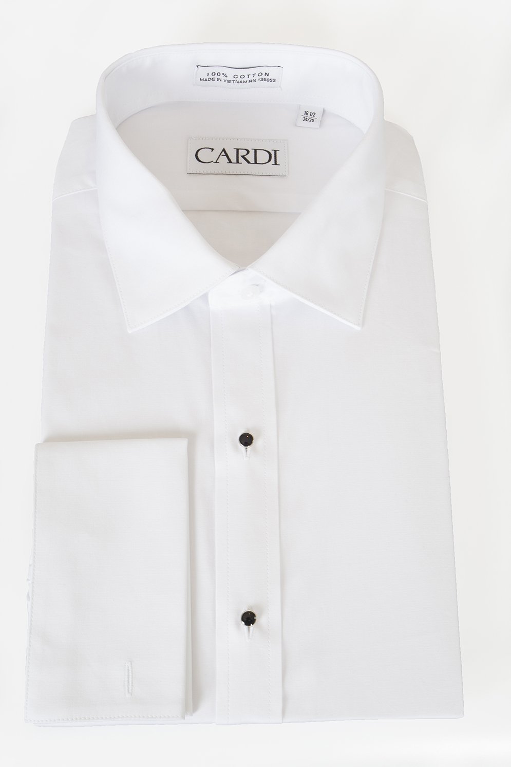 "Richard" White Spread Collar Shirt-0