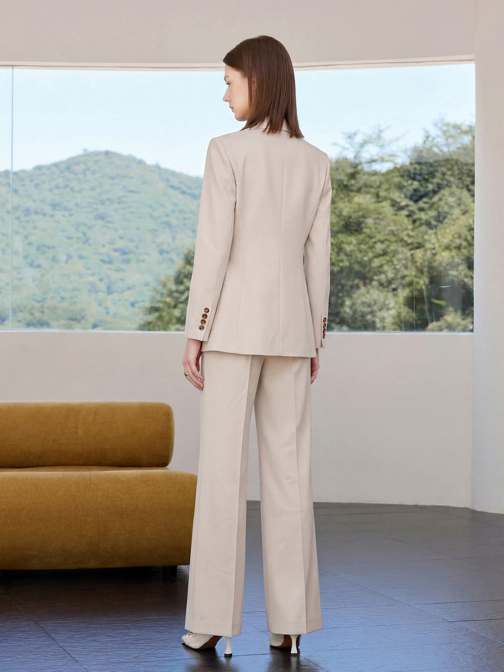 Timeless Patch Pocket Beige Suit-2