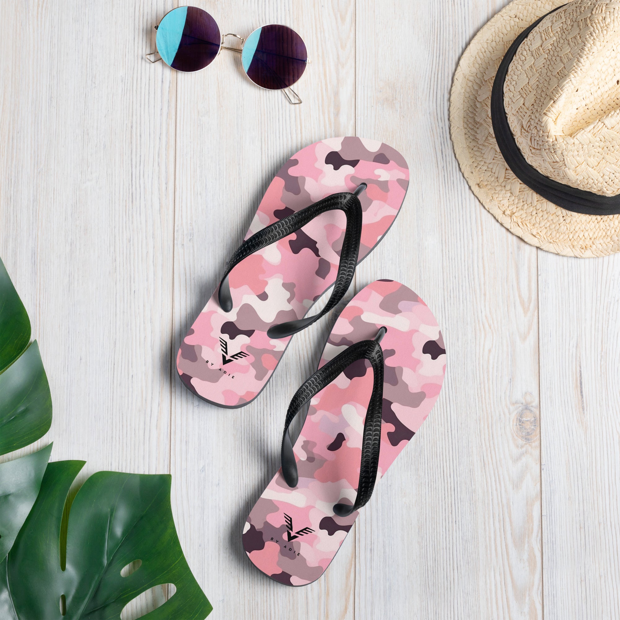 Rose Tactical Chic Flip Flops