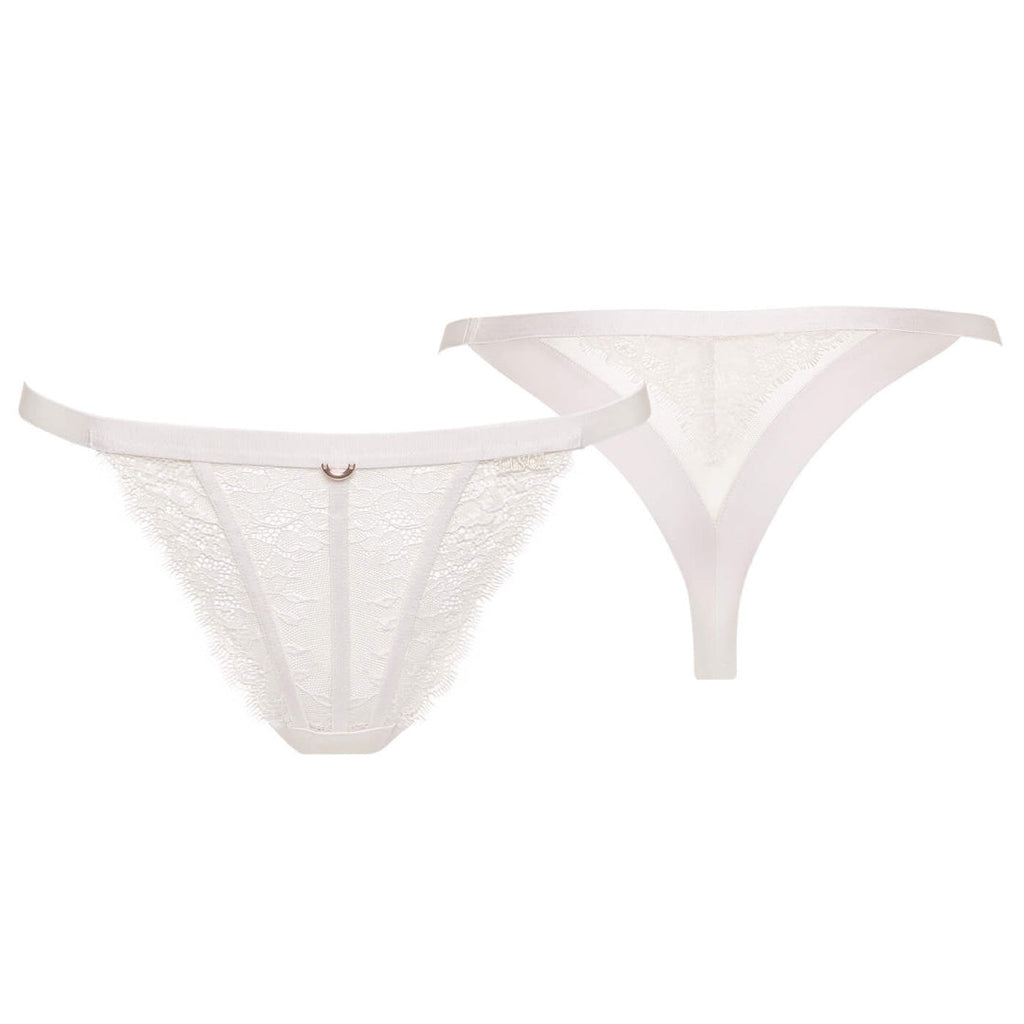 Sexy Sheer Lace Brazilian String Panty Lisca Rose-2