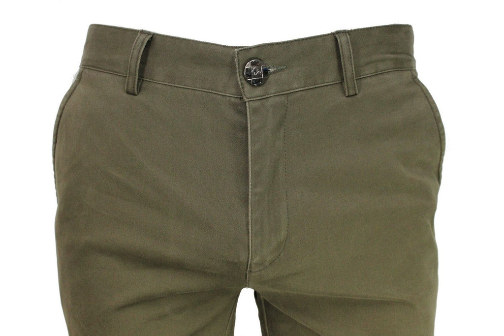 Khaki Stretch Slim Fit Chino-3