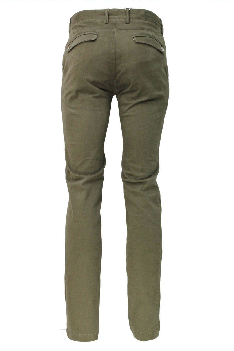 Khaki Stretch Slim Fit Chino-1