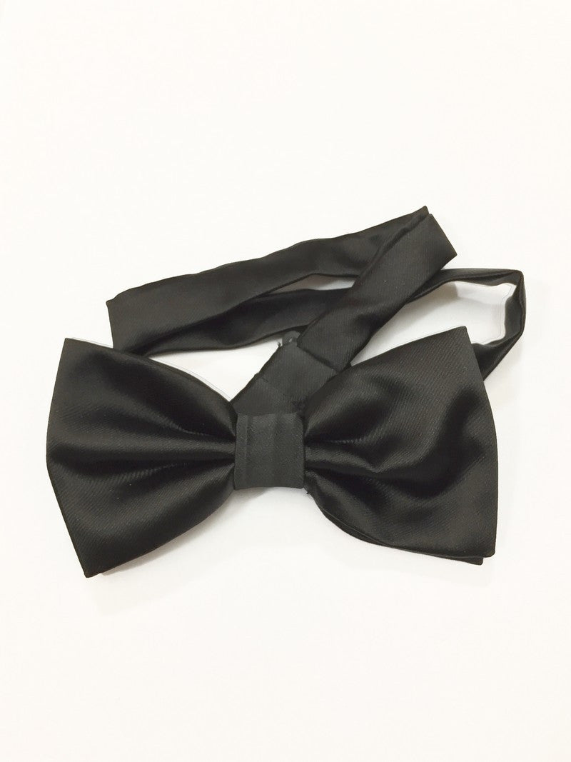 Plain Black Tie & Bow Tie Set-2