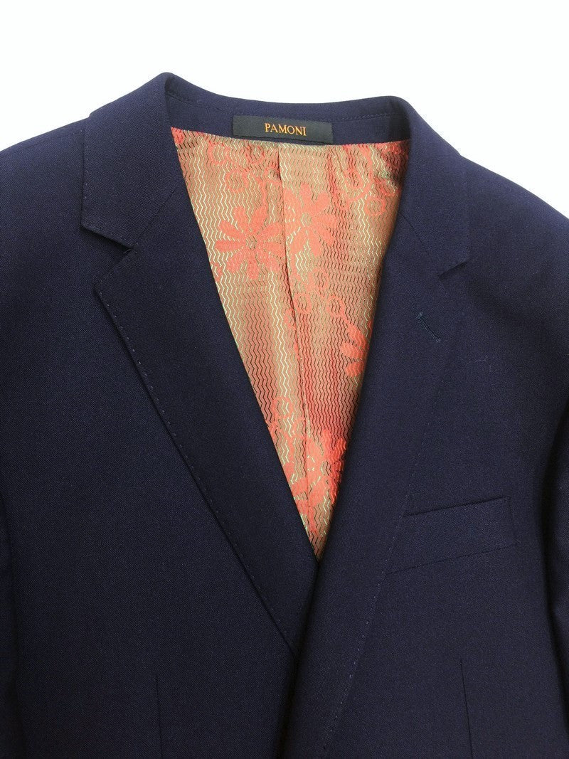 Violet Birdseye 2-button Slim Fit Suit-3
