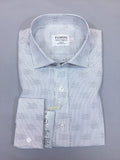 Grey Stripe Print Slim Fit Shirt-0