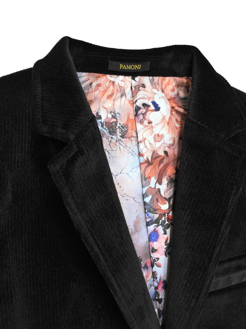 Black Velvet Casual Jacket-2