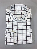 White Black Check Slim Fit Shirt-0