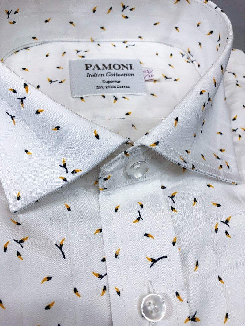 Pollen Motif Pure Cotton Shirt-1