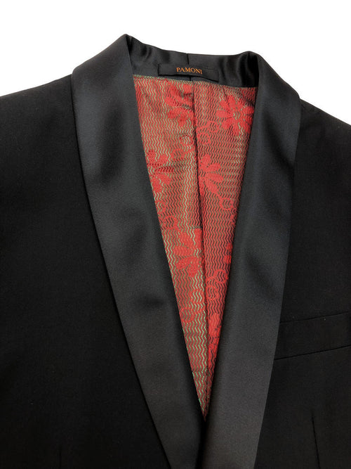 Black Slim Fit Dinner Suit-1