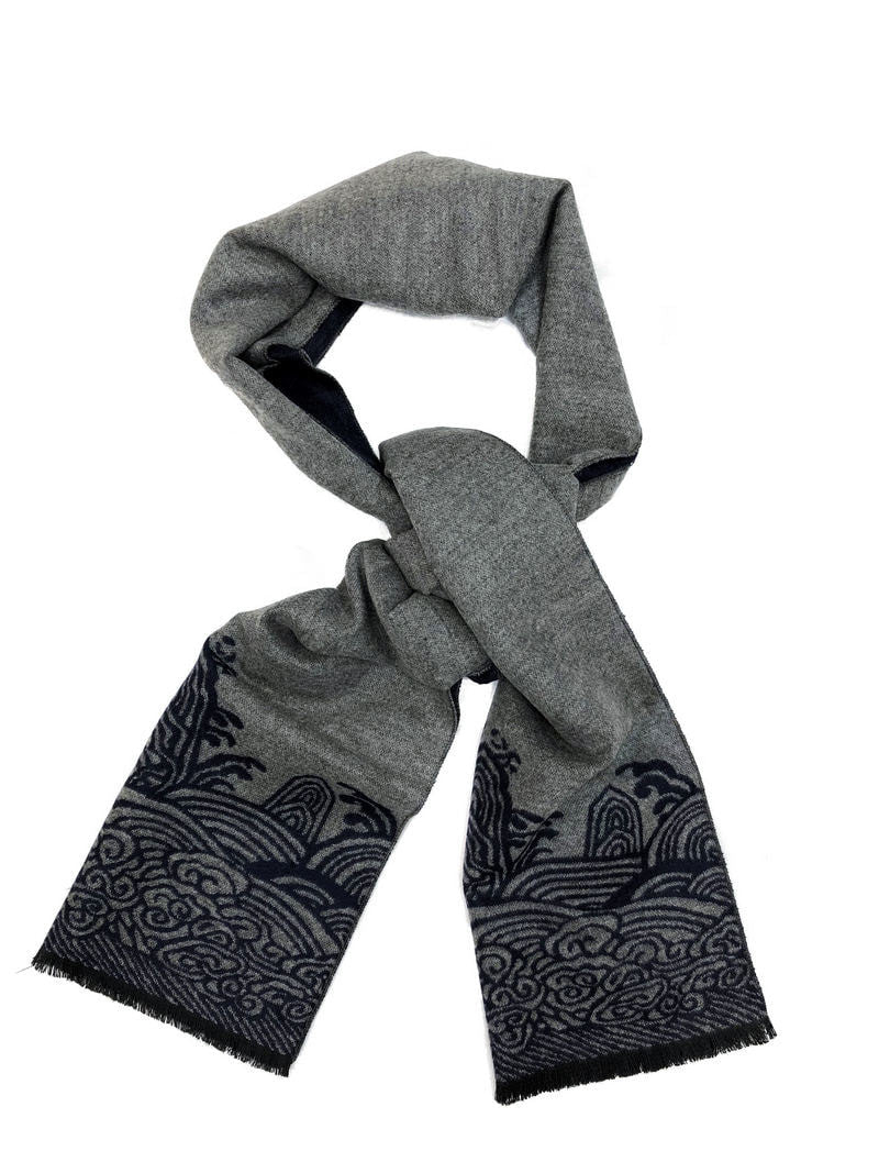 Traditional Oriental Pattern Scarf-0