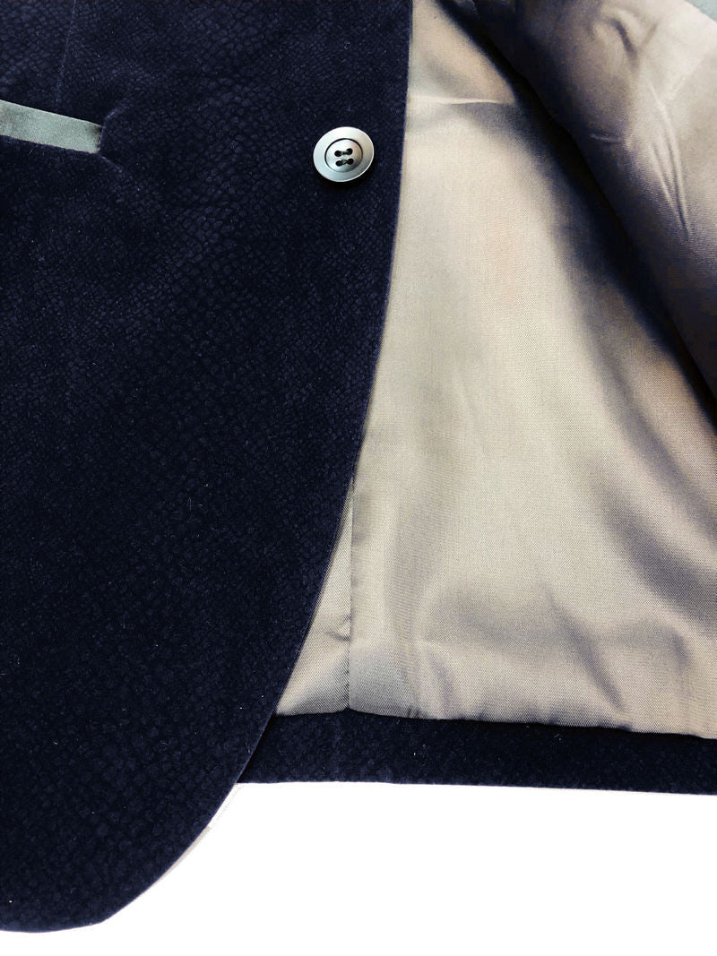 Burgundy Snakeskin Effect Velvet Dinner Jacket-3