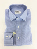 Blue Dog Tooth Slim Fit Shirt-0