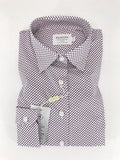 Black/Pink Chevron Embroidery Shirt-0