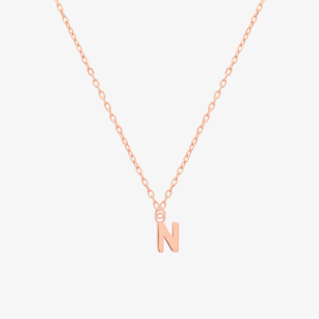 Classic Initial Pendant Necklace (50cm)-65