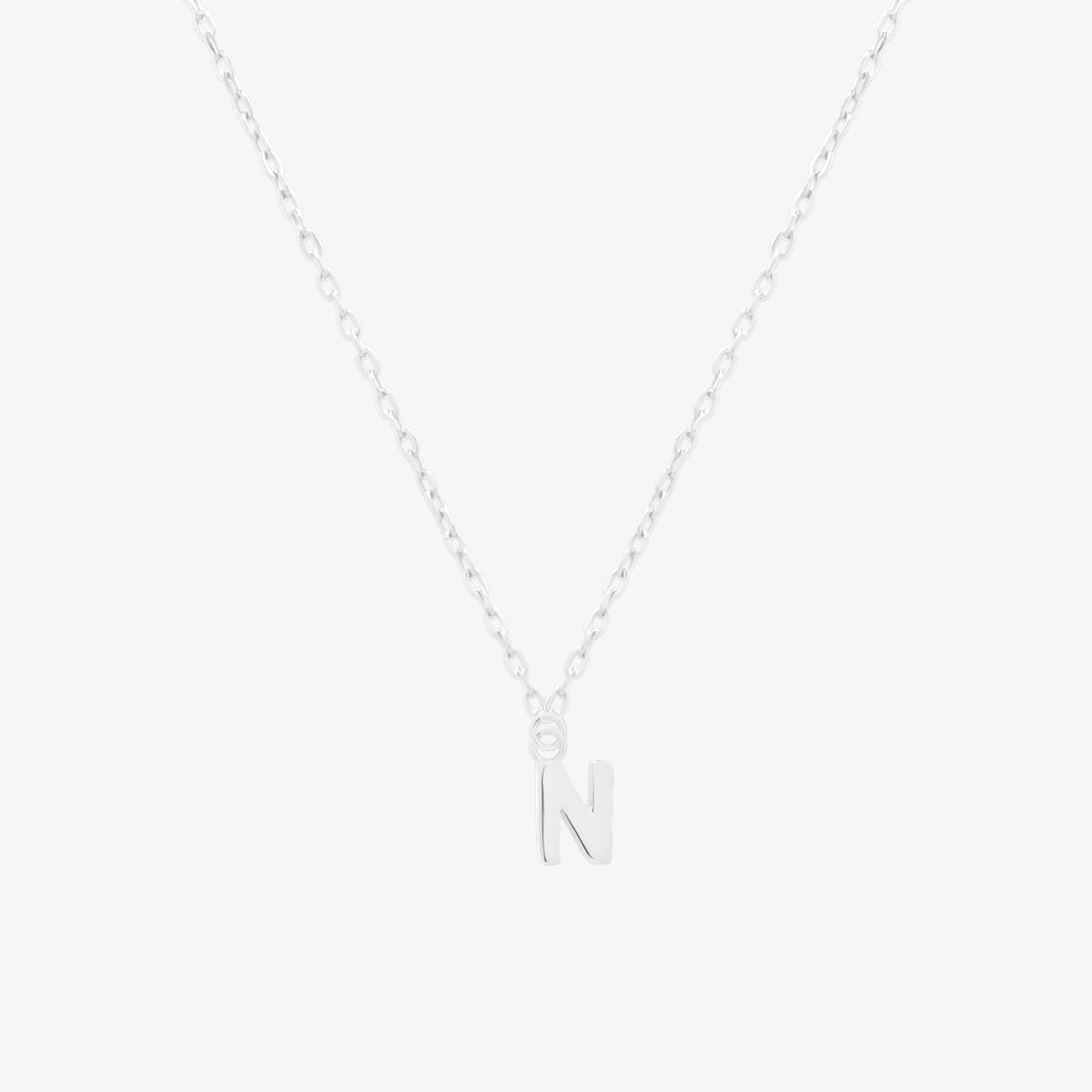 Classic Initial Pendant Necklace (50cm)-39