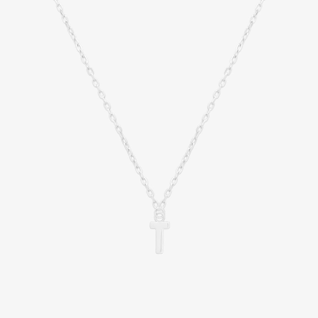 Classic Initial Pendant Necklace (50cm)-45