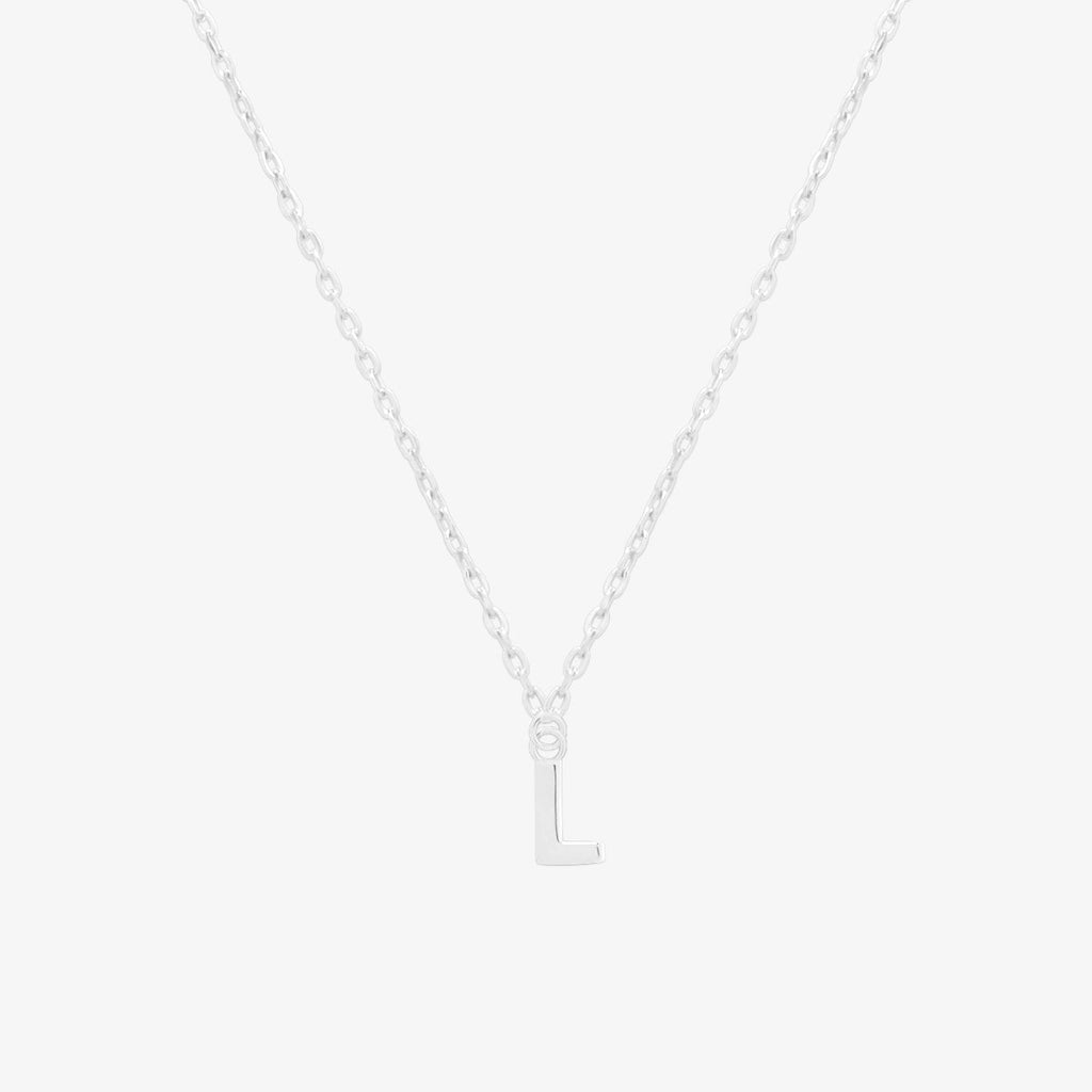 Classic Initial Pendant Necklace (50cm)-37