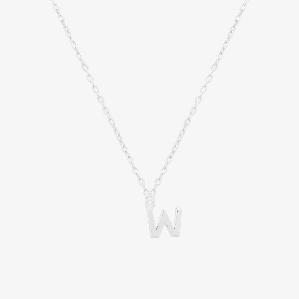 Classic Initial Pendant Necklace (50cm)-48