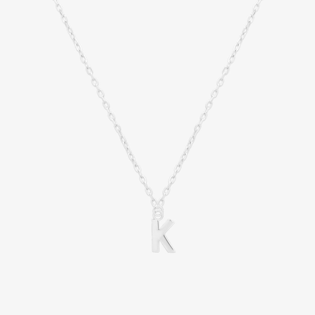 Classic Initial Pendant Necklace (50cm)-36