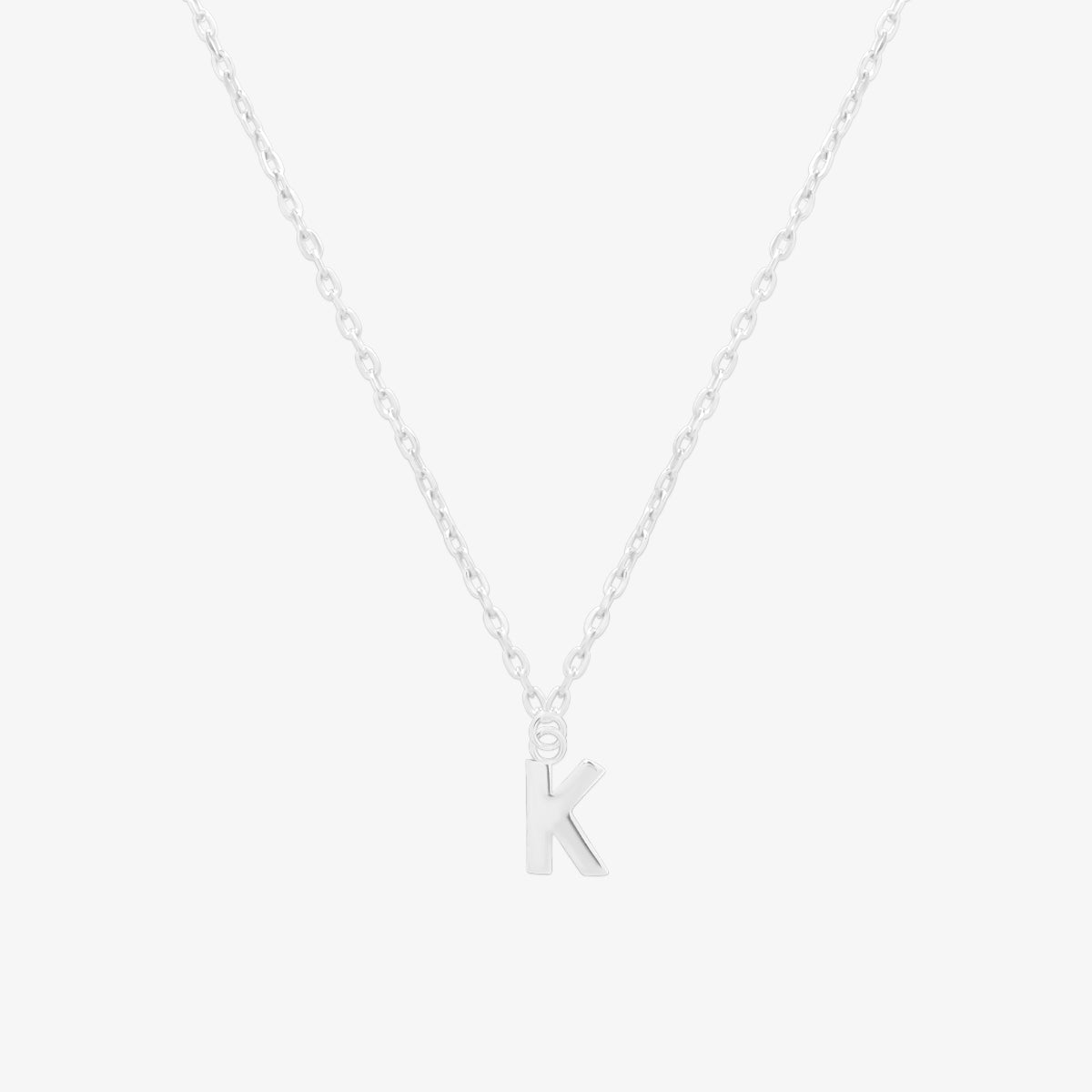 Classic Initial Pendant Necklace (50cm)-36