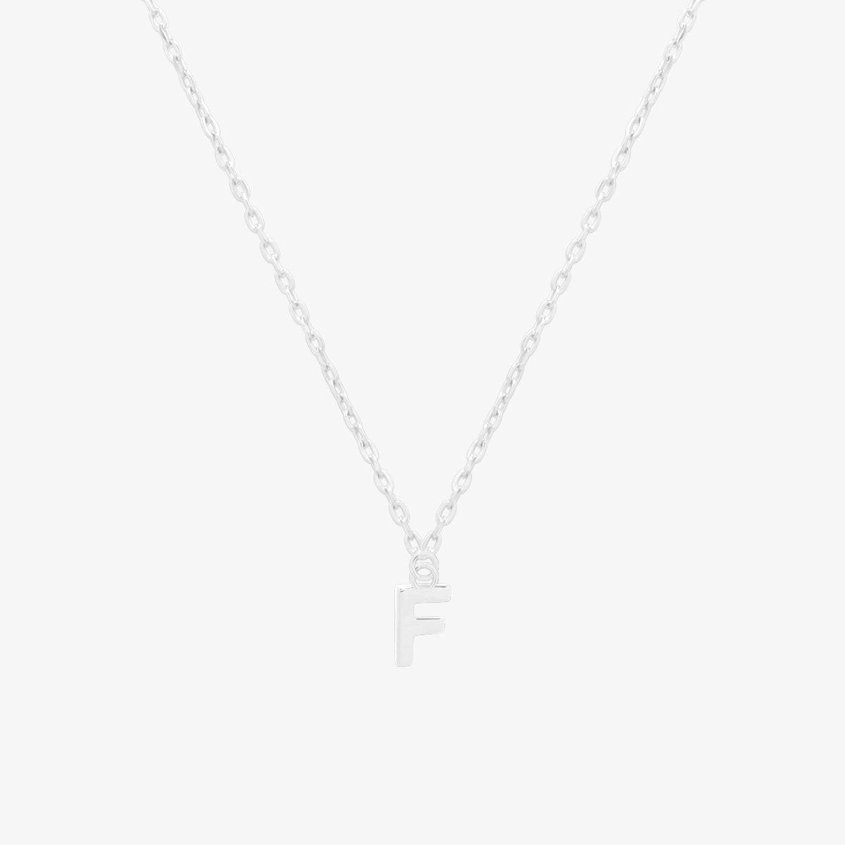 Classic Initial Pendant Necklace (50cm)-31