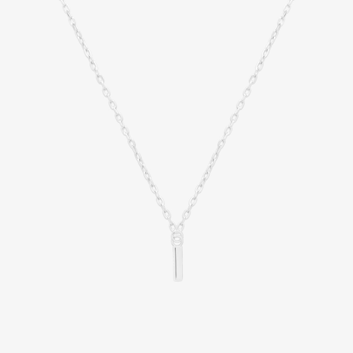 Classic Initial Pendant Necklace (50cm)-34
