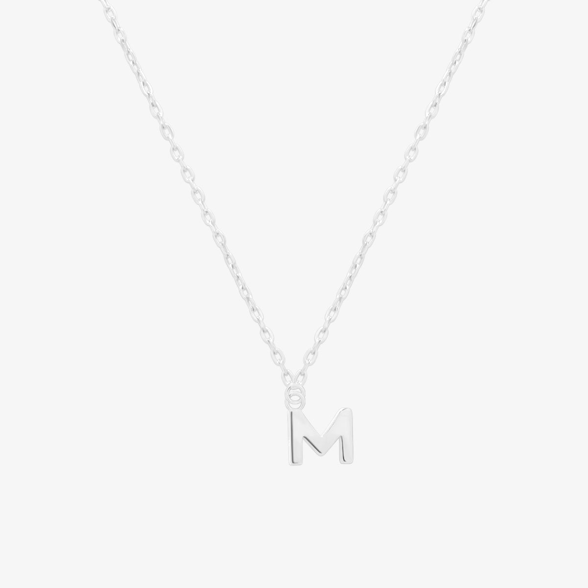 Classic Initial Pendant Necklace (50cm)-38