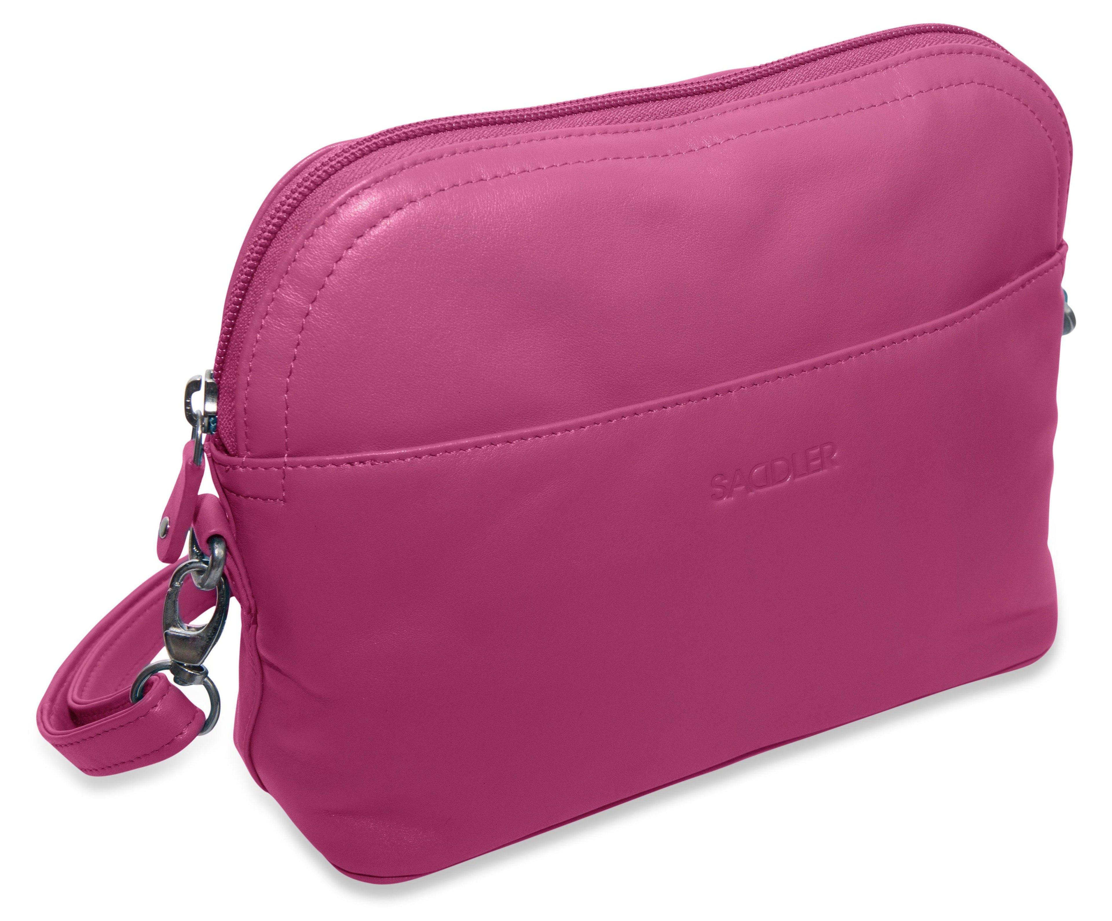 SADDLER BROOKLYN Leather Zip Top Handbag - Adjustable  Shoulder Strap, Multiple Pockets - RFID Protected