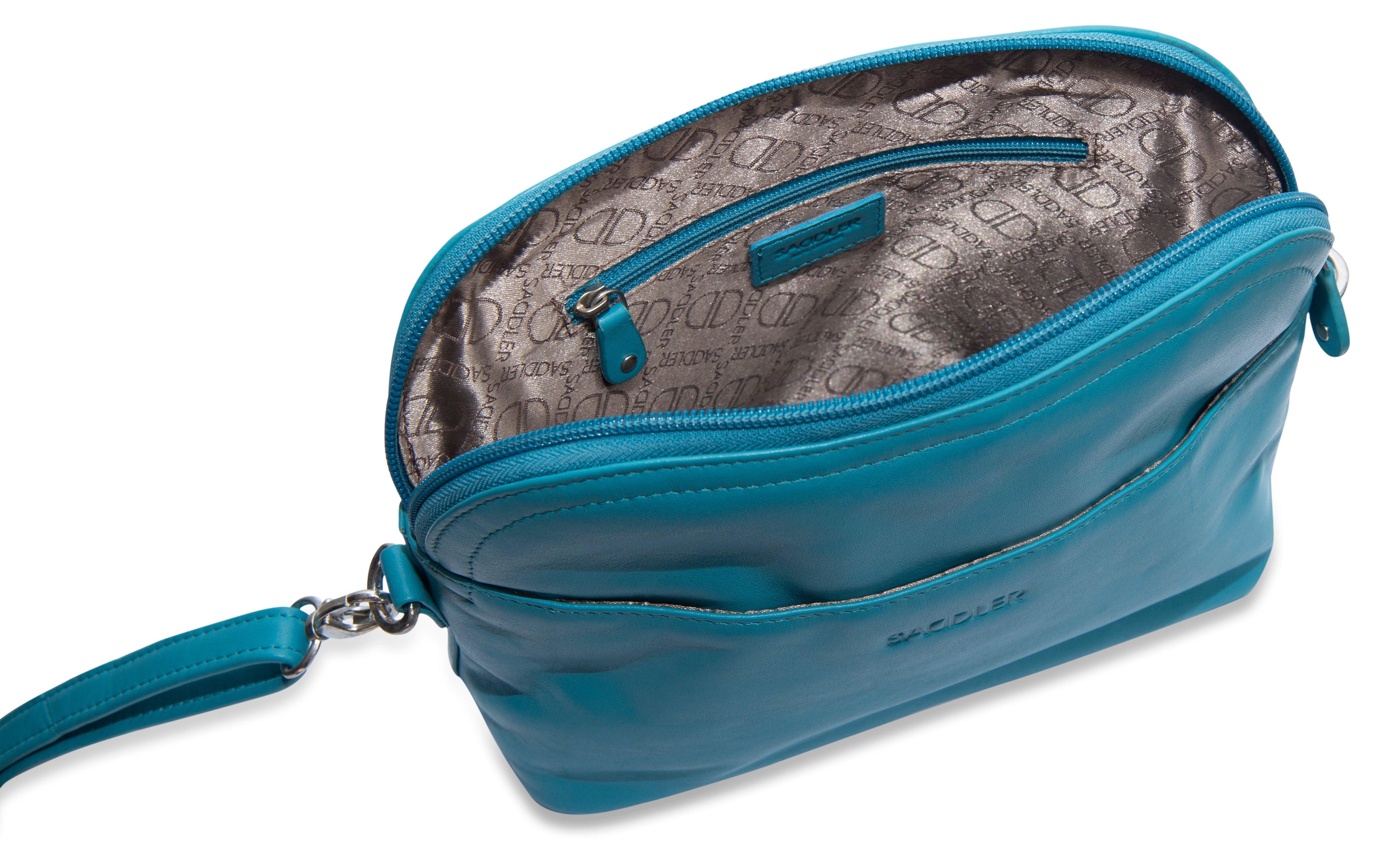 SADDLER BROOKLYN Leather Zip Top Handbag - Adjustable  Shoulder Strap, Multiple Pockets - RFID Protected