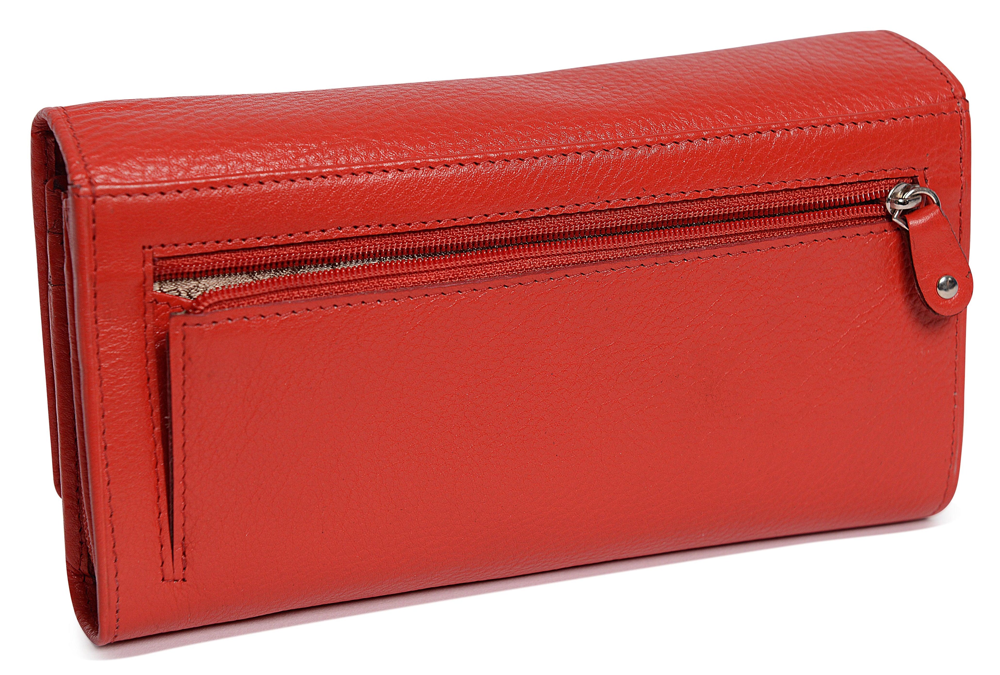 Large Leather Multi-Section Purse "Grace" – Handmade by Saddler | RFID Protected & Gift Boxed
