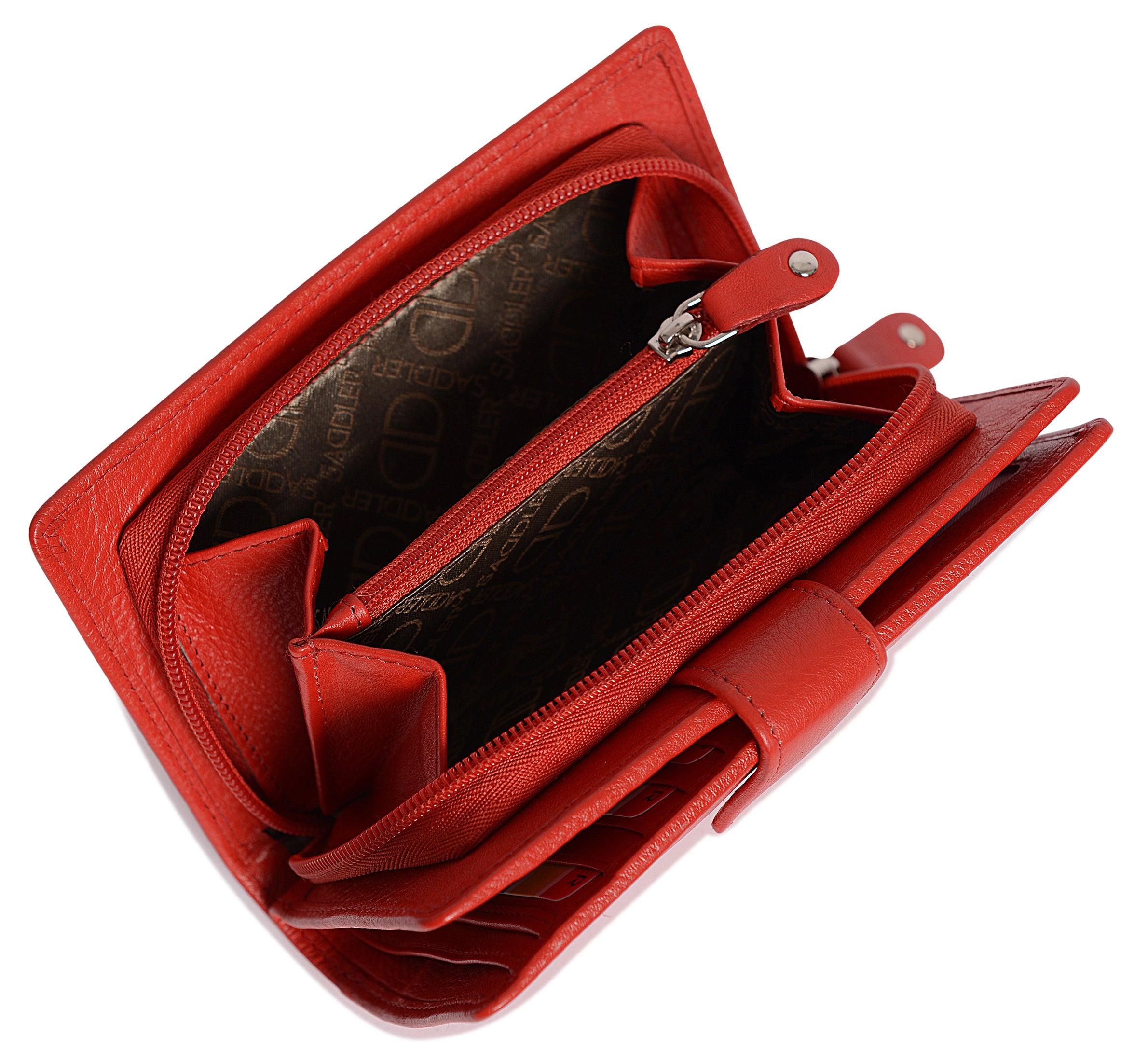 Mid-Size Leather Purse Wallet  "Holly" – Handmade by Saddler | RFID Protected & Gift Boxed