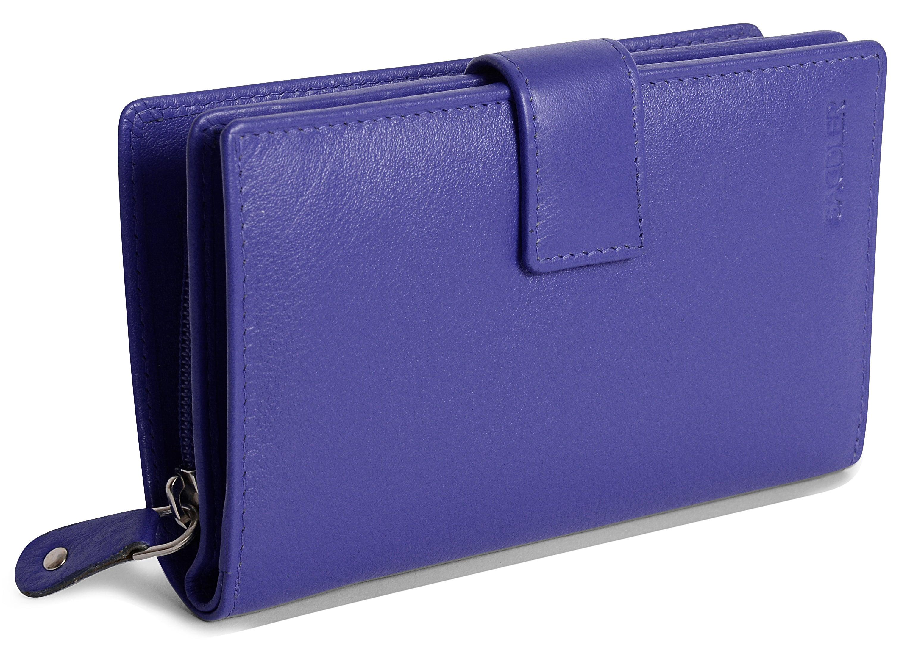 Mid-Size Leather Purse Wallet  "Holly" – Handmade by Saddler | RFID Protected & Gift Boxed