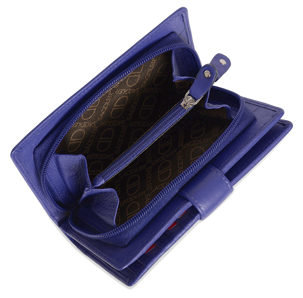 Mid-Size Leather Purse Wallet  "Holly" – Handmade by Saddler | RFID Protected & Gift Boxed