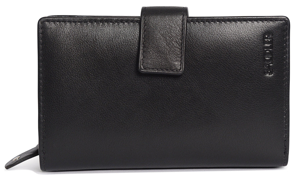 Mid-Size Leather Purse Wallet  "Holly" – Handmade by Saddler | RFID Protected & Gift Boxed