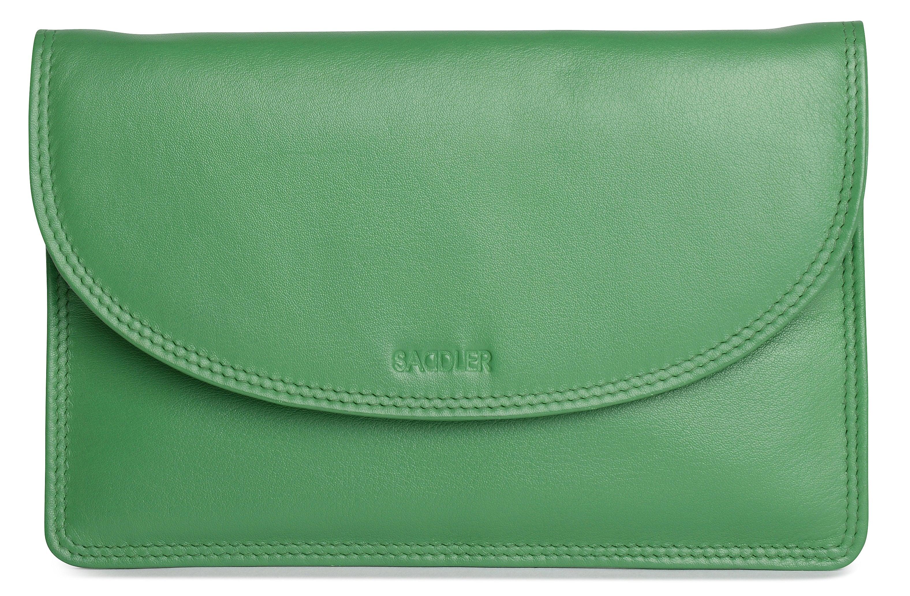 SADDLER ISABELLE Leather Slimline Crossbody Bag - Adjustable Strap, Multiple Pockets, Magnetic Closure - RFID Protected