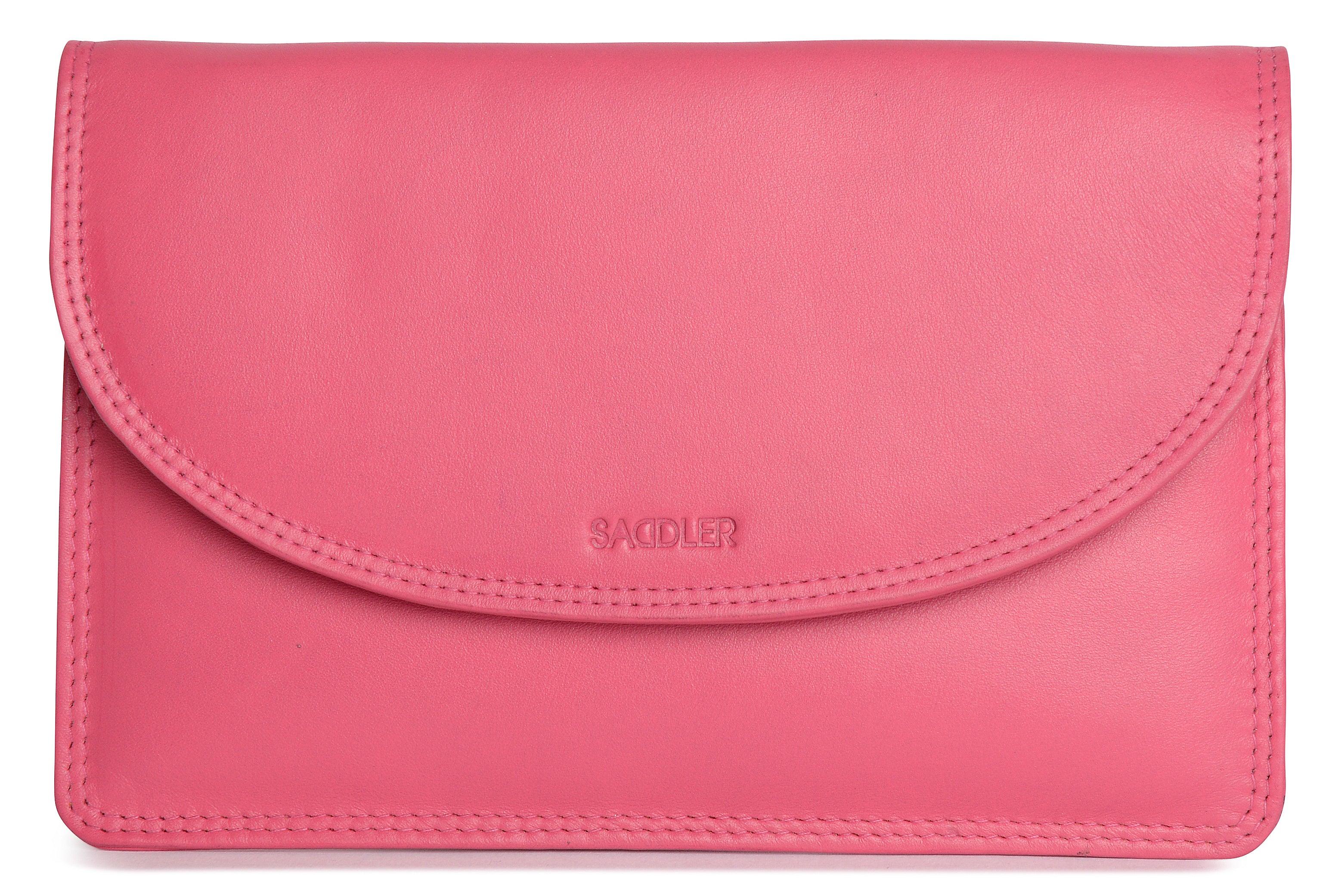 SADDLER ISABELLE Leather Slimline Crossbody Bag - Adjustable Strap, Multiple Pockets, Magnetic Closure - RFID Protected