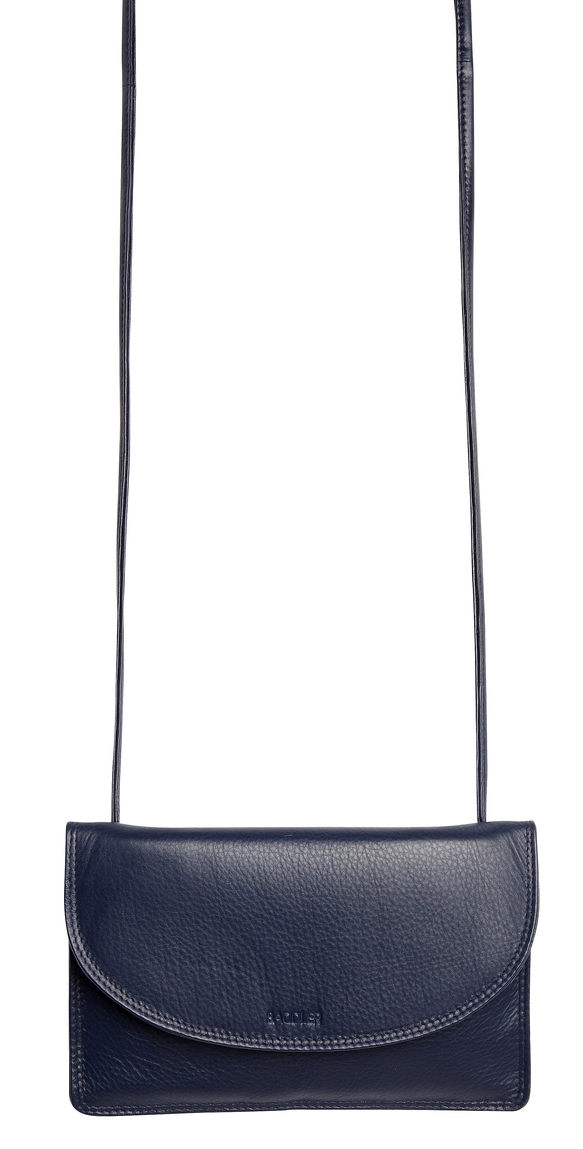 SADDLER ISABELLE Leather Slimline Crossbody Bag - Adjustable Strap, Multiple Pockets, Magnetic Closure - RFID Protected