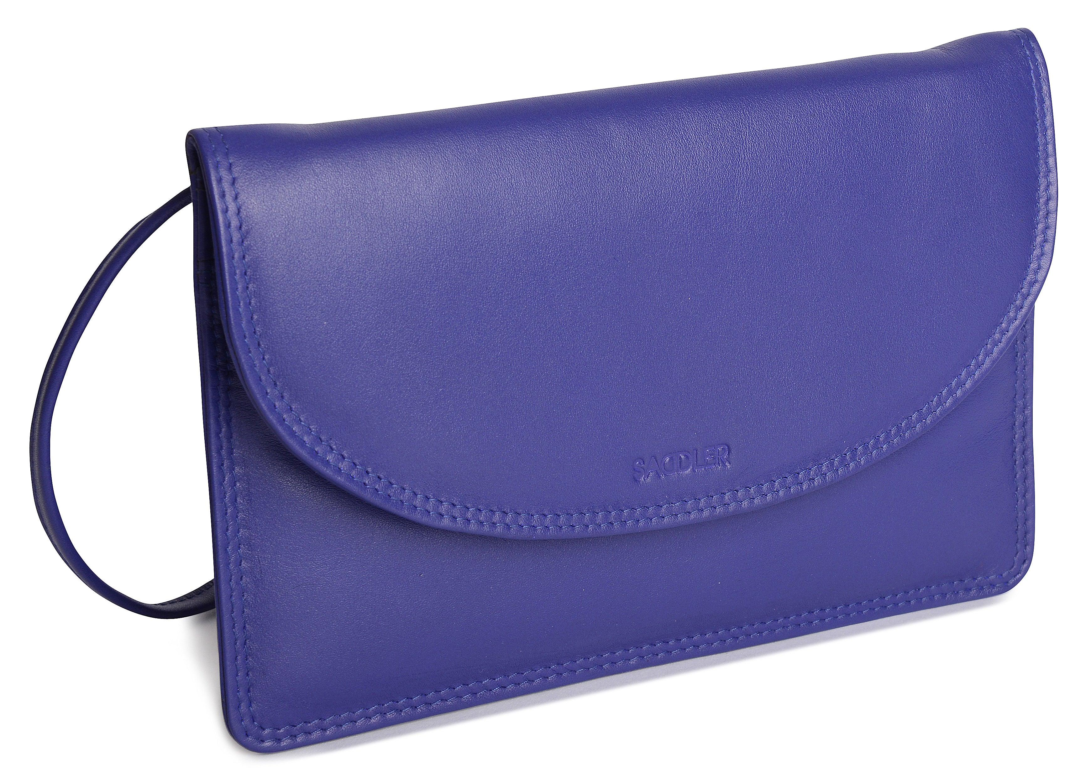 SADDLER ISABELLE Leather Slimline Crossbody Bag - Adjustable Strap, Multiple Pockets, Magnetic Closure - RFID Protected