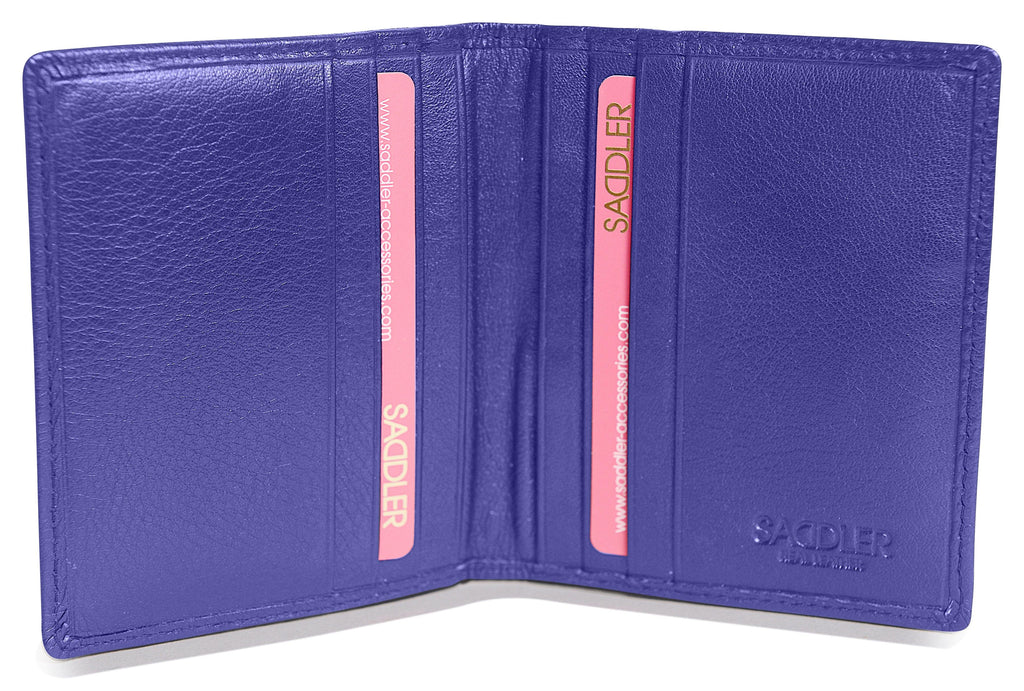 Compact Leather Card Wallet "Lexi" – Handmade by Saddler | RFID Protected & Gift Boxed