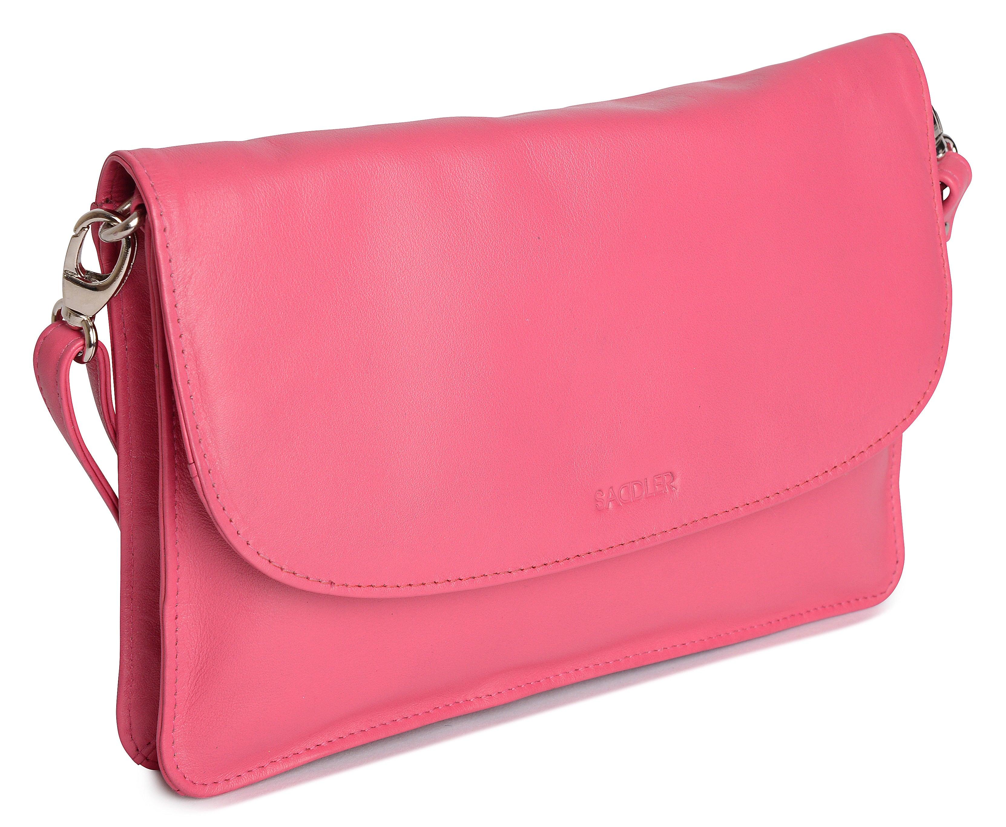 SADDLER Olivia 3-Section Leather Crossbody Bag & Clutch – Compact & Stylish - Gift Boxed