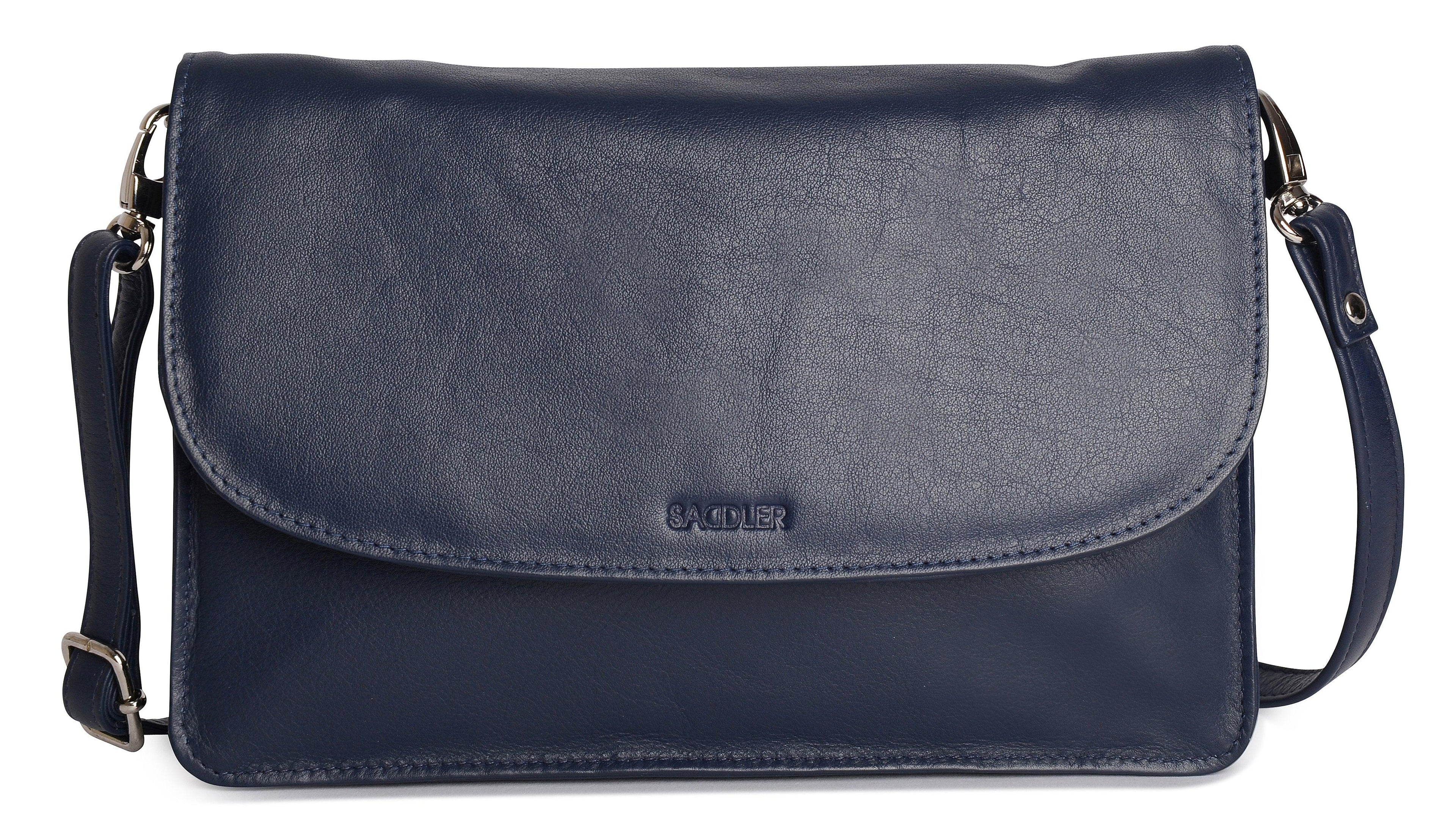 SADDLER Olivia 3-Section Leather Crossbody Bag & Clutch – Compact & Stylish - Gift Boxed