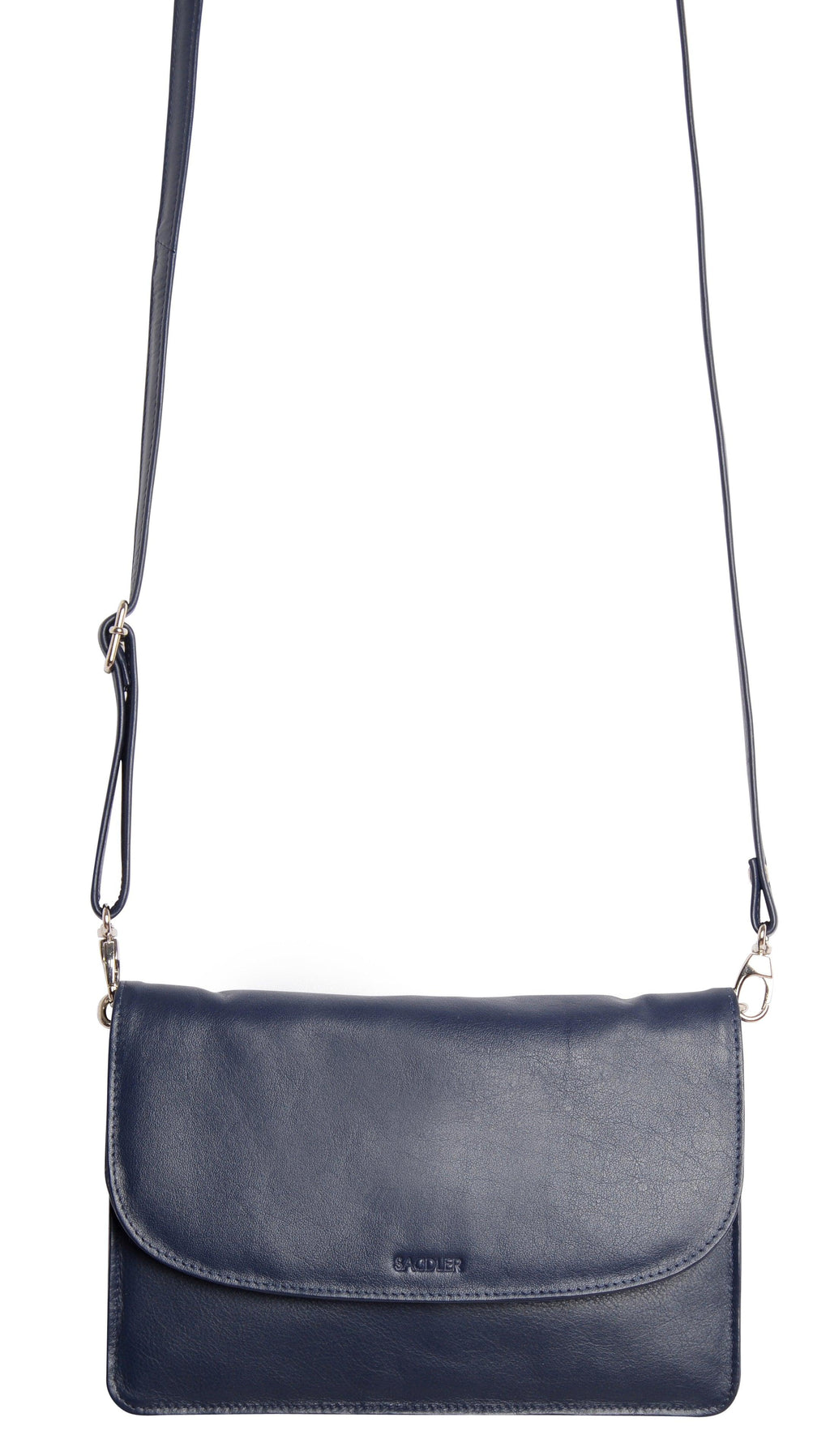 SADDLER Olivia 3-Section Leather Crossbody Bag & Clutch – Compact & Stylish - Gift Boxed