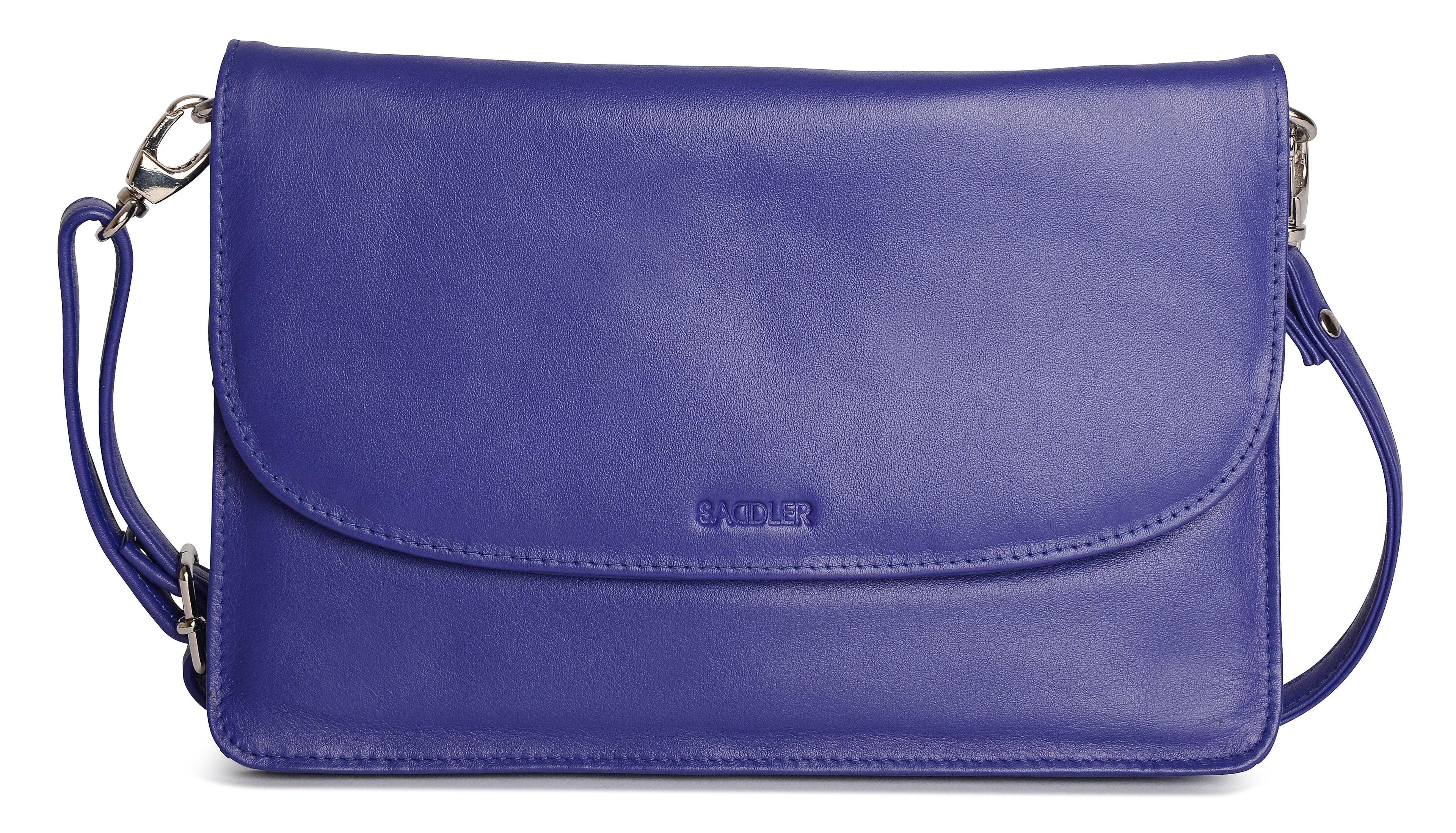 SADDLER Olivia 3-Section Leather Crossbody Bag & Clutch – Compact & Stylish - Gift Boxed