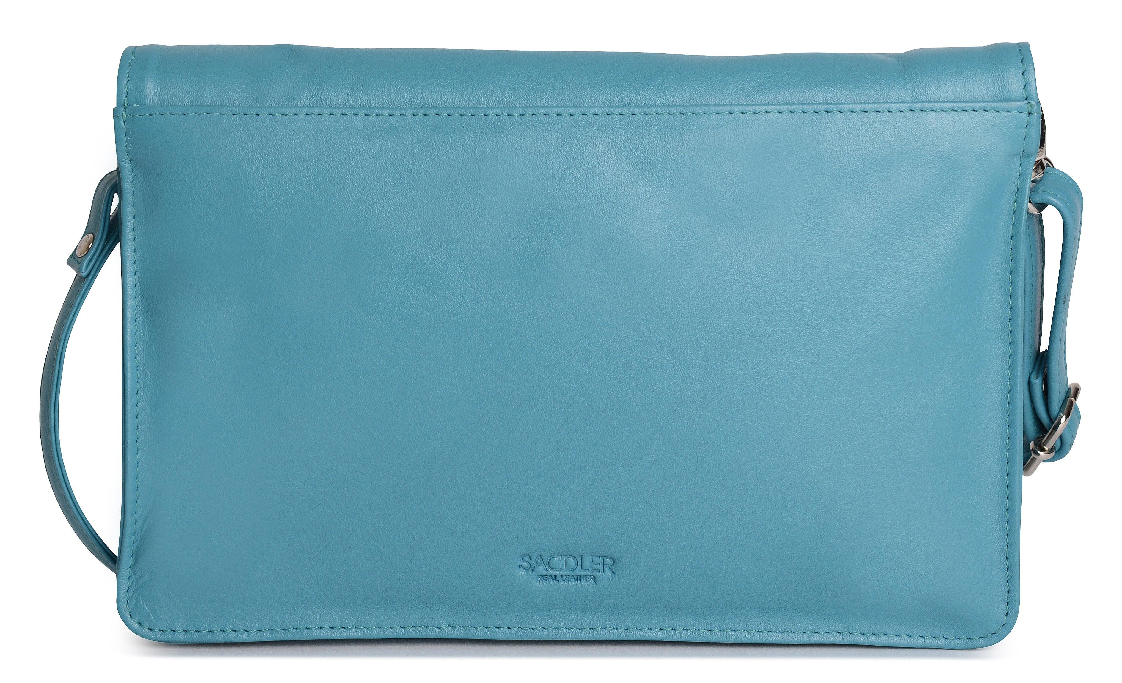 SADDLER Olivia 3-Section Leather Crossbody Bag & Clutch – Compact & Stylish - Gift Boxed