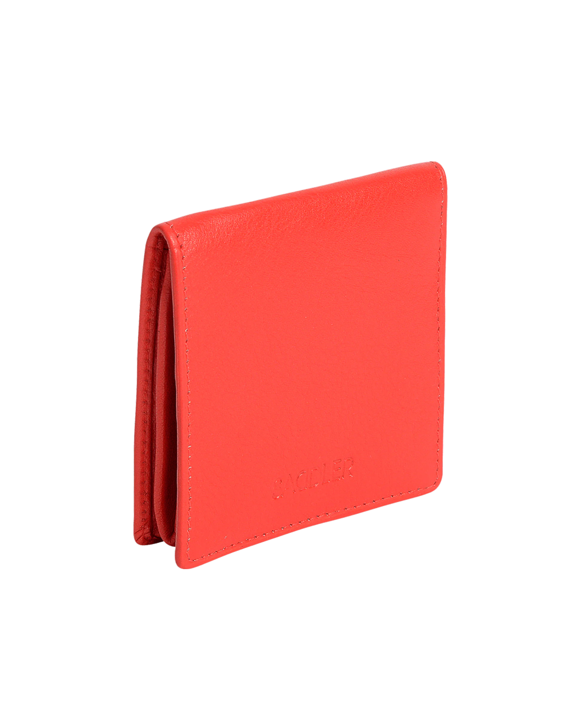 SADDLER POPPY Leather Square Mini Tray Purse
