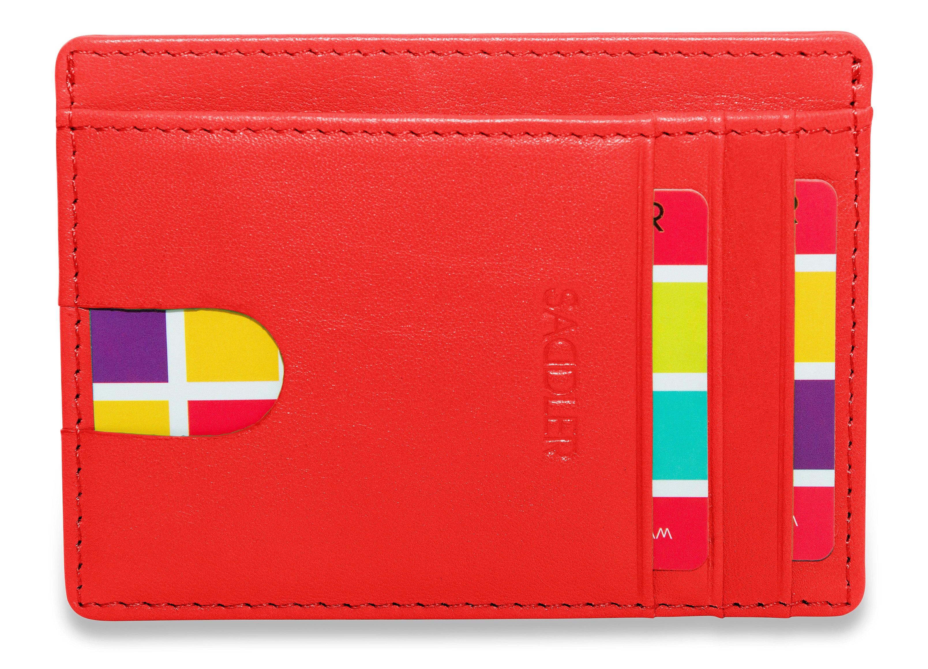 Slim Leather Card Holder "Stella" – Handmade by Saddler |Gift Boxed