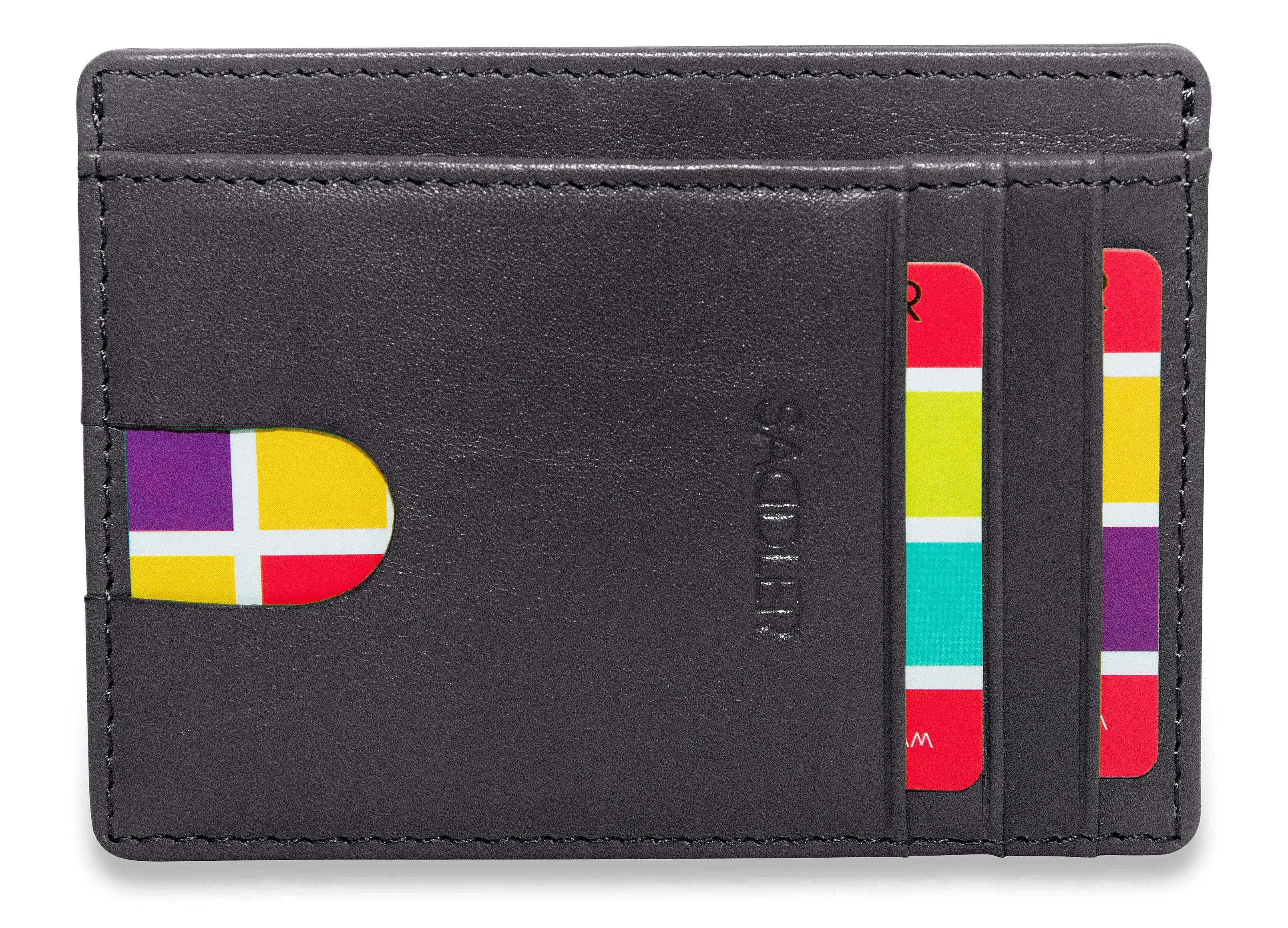 Slim Leather Card Holder "Stella" – Handmade by Saddler |Gift Boxed