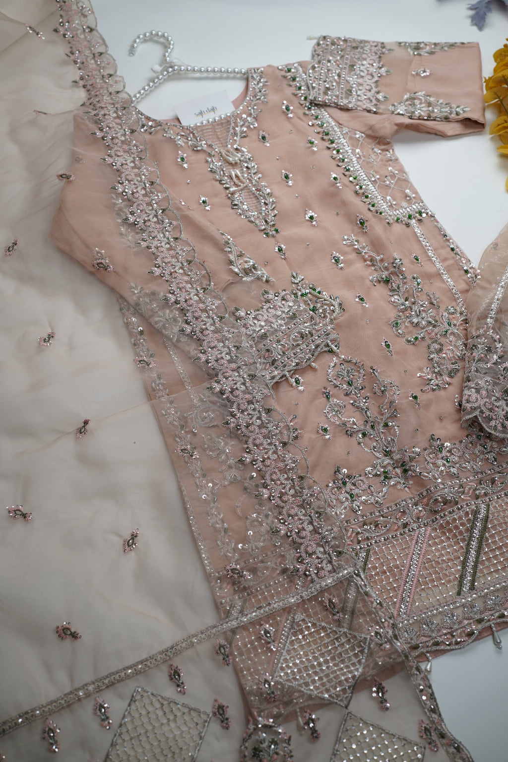 Tehwar - V3 - Luxury Festive Collection with Gharara - Organza - Ready to Wear -  D8-SD