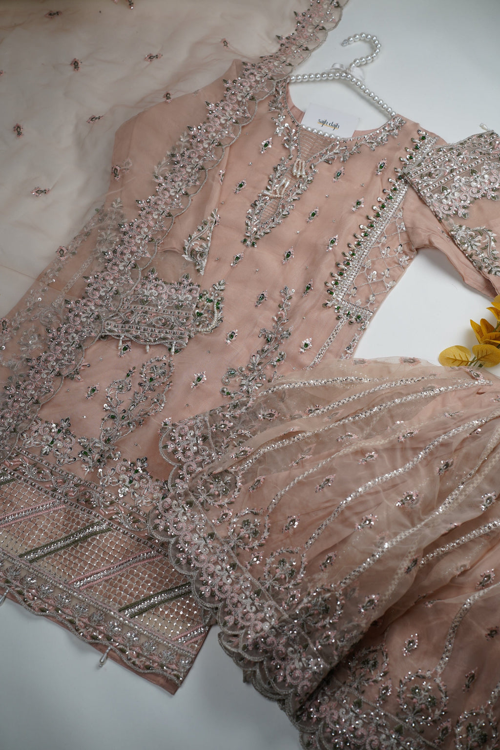 Tehwar - V3 - Luxury Festive Collection with Gharara - Organza - Ready to Wear -  D8-SD