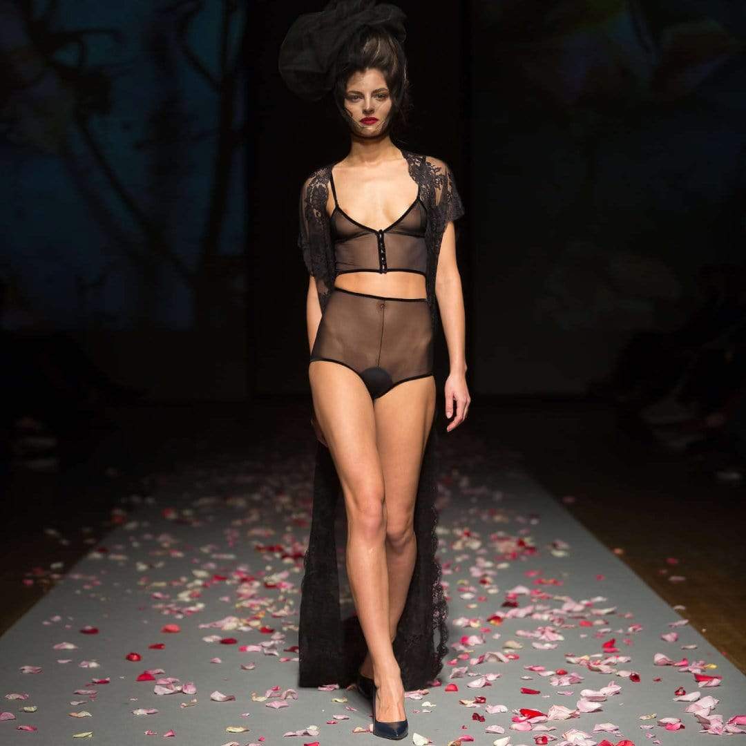 Amoralle Sheer Mesh Lingerie Set-3